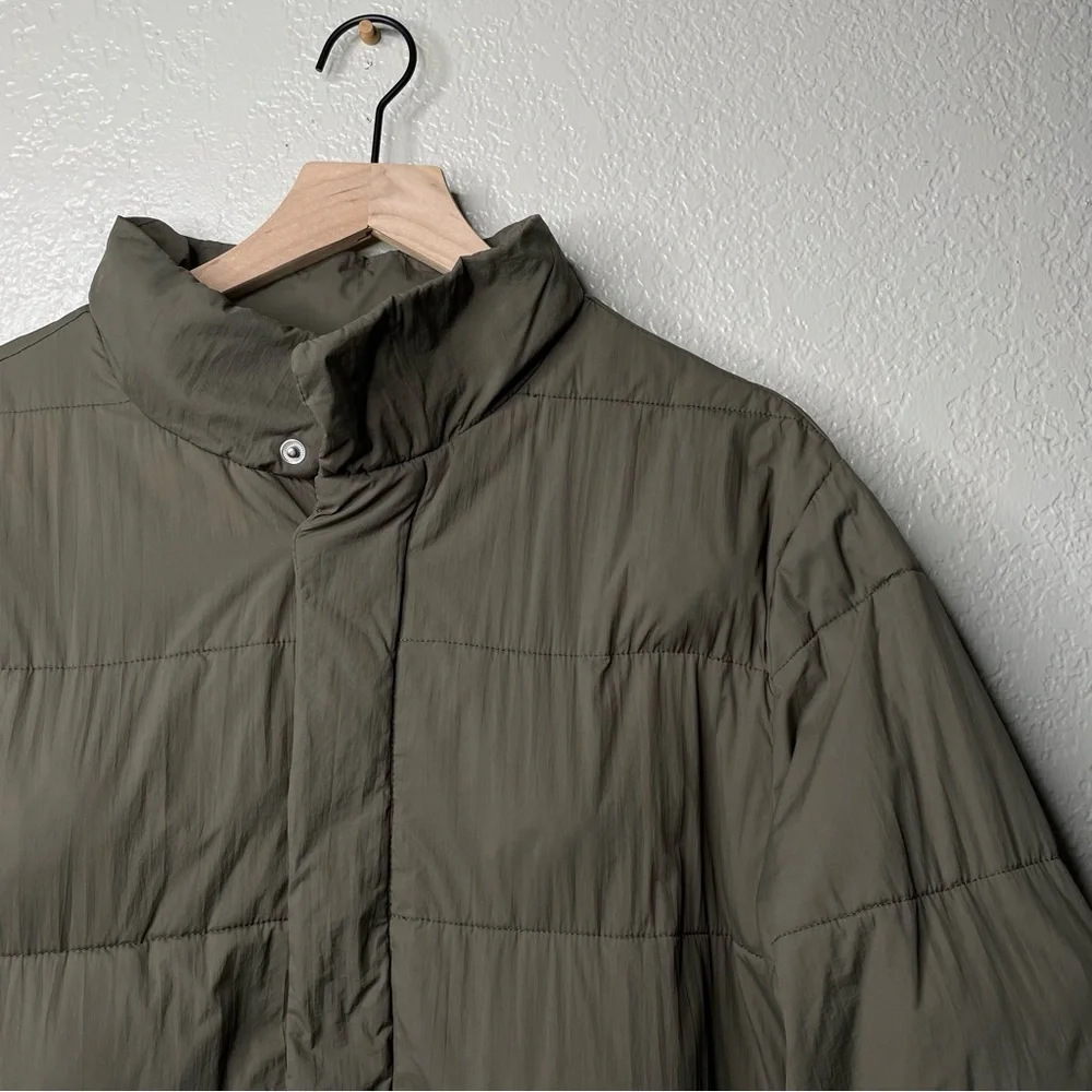Madewell Men’s Quilted PufferJacket Cargo Green - Picture 3 of 12